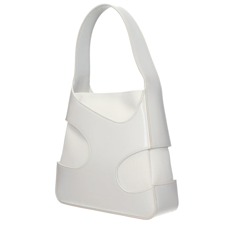 White Fabric Handbag