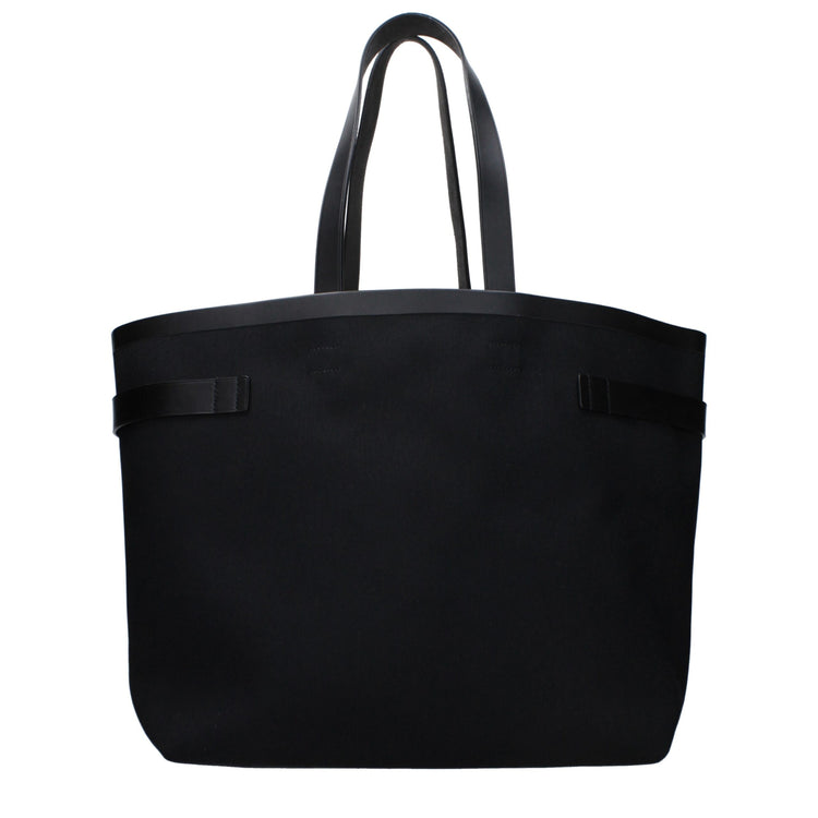 Black Fabric Shoulder Bag