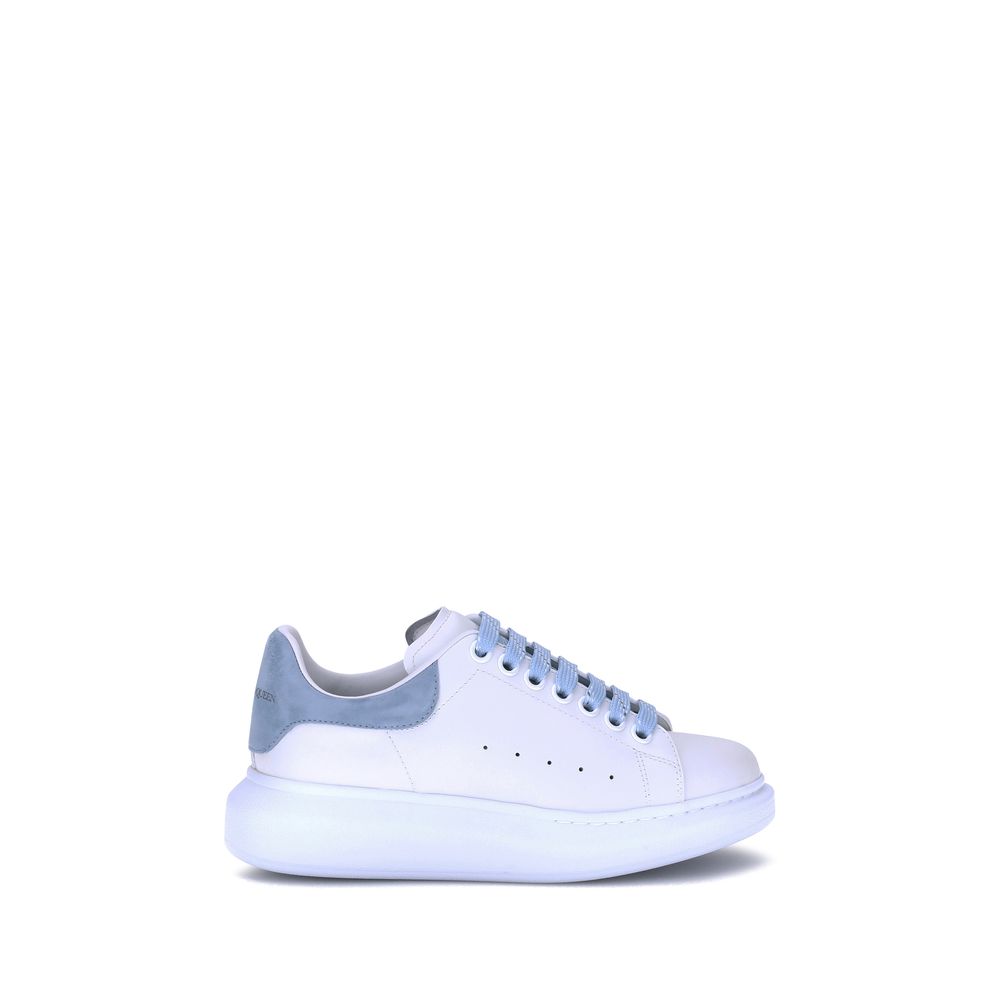 Light Blue Calf Leather Bos Taurus Platform Sneakers