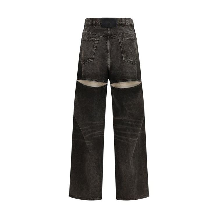 Black Cotton Jeans Denim