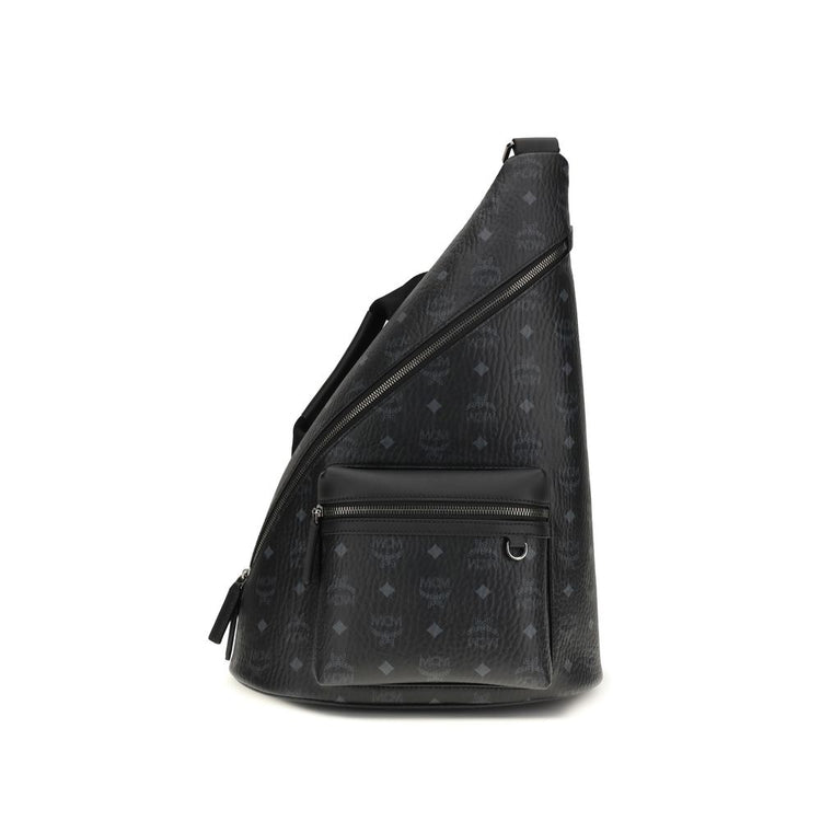 Black Fabric Shoulder Bag