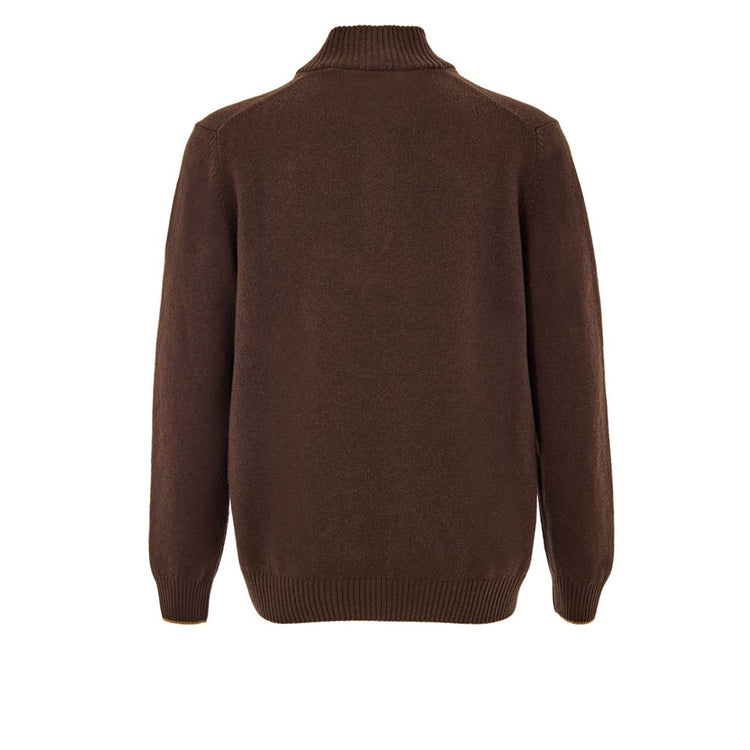 Brown Wool Turtleneck