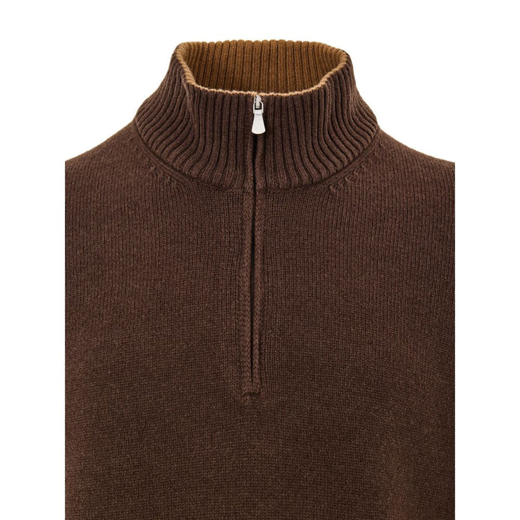 Brown Wool Turtleneck