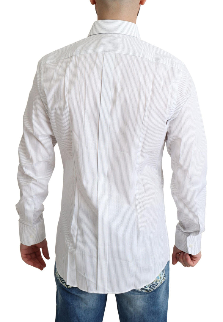 White Stripes Cotton Formal Dress Shirt