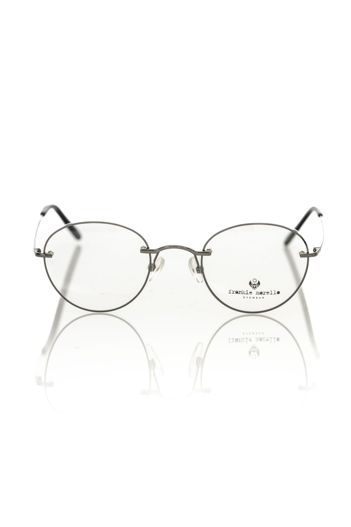 Gray Metallic Men's Eyeglass Frame