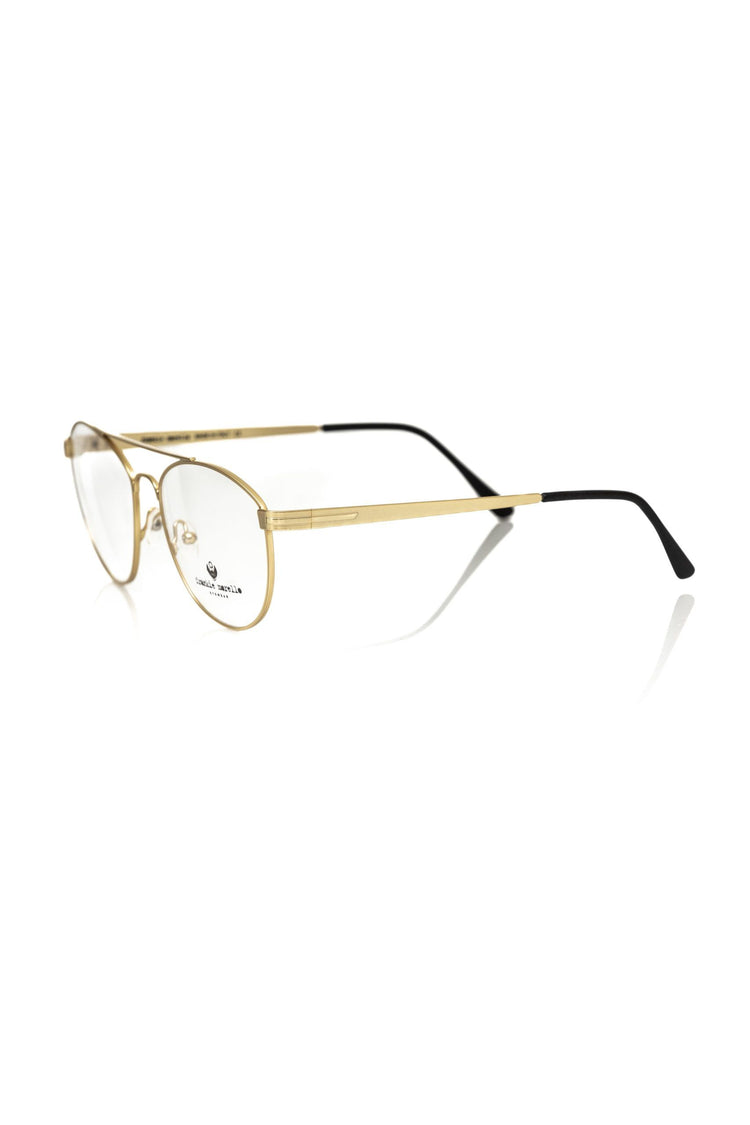Gold Metallic Men's Frame Aviator Eyeglasses