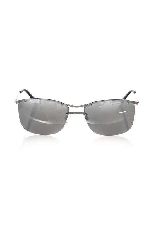 Silver Metallic Fibre Men Sunglass