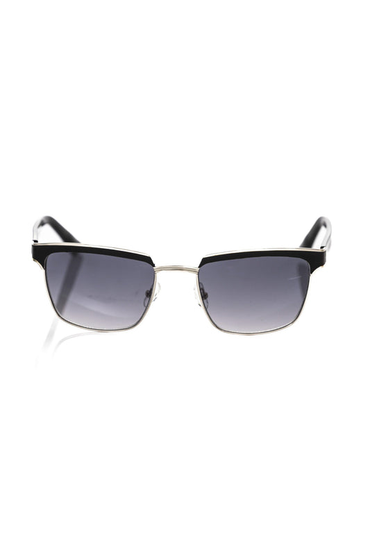 Black Metallic Fibre Men Sunglasses