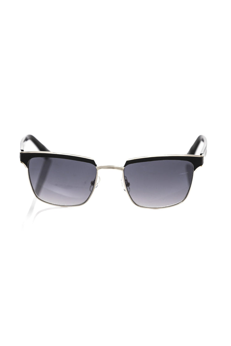 Black Metallic Fibre Men Sunglasses