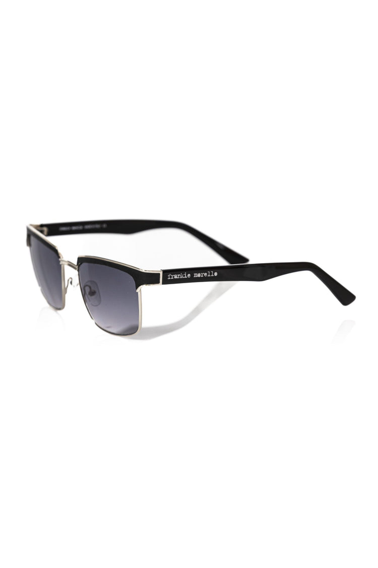 Black Metallic Fibre Men Sunglasses