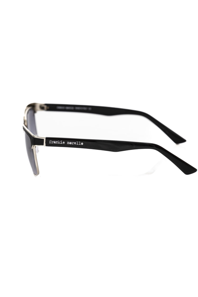 Black Metallic Fibre Men Sunglasses
