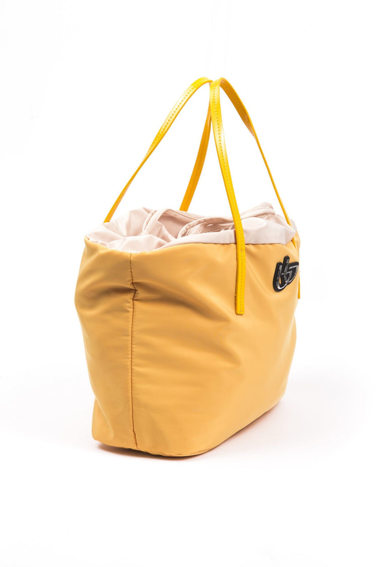 Yellow Polyester Women Shoulder Bag