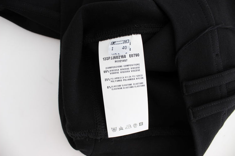 Black Straight Pencil Skirt