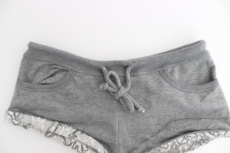 Lingerie Gray Mini Shorts Sleepwear Hotpants