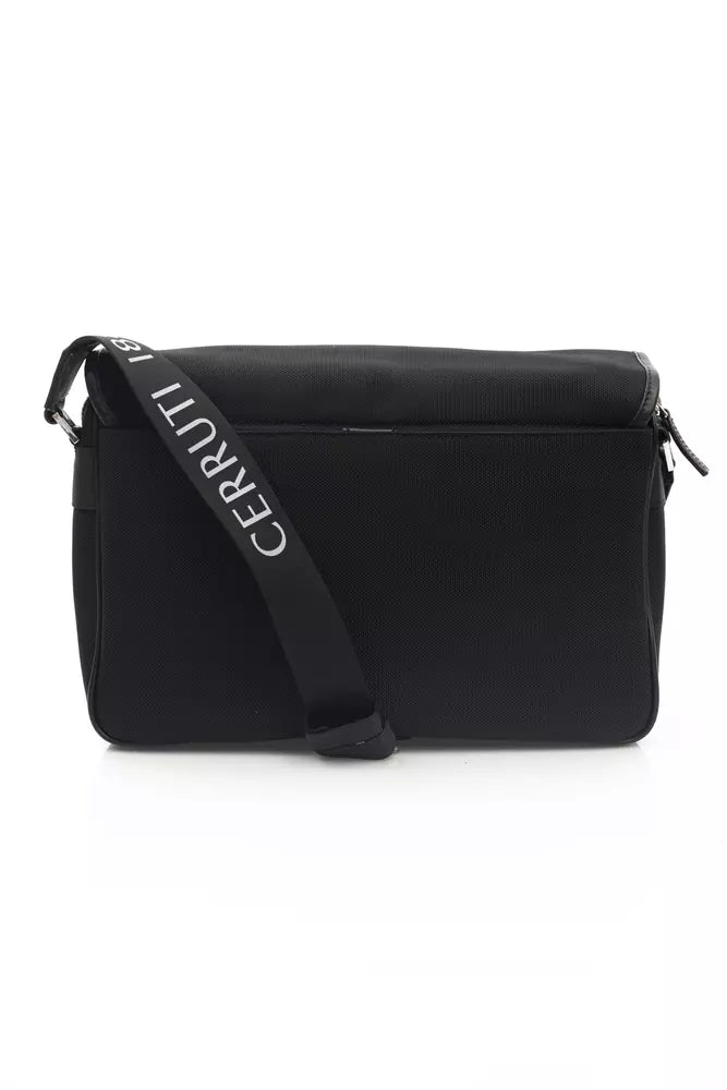 Black Nylon Women Crossbody Bag