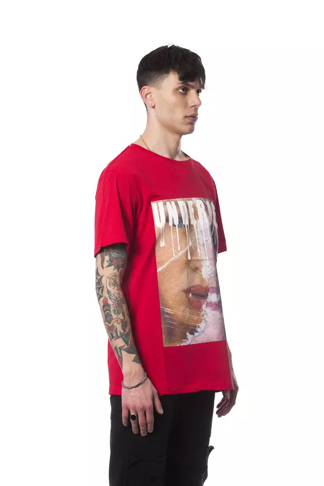 Red Cotton Men's T-Shirt