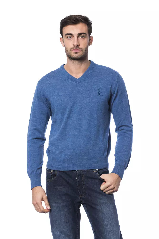 Blue Merino Wool Sweater