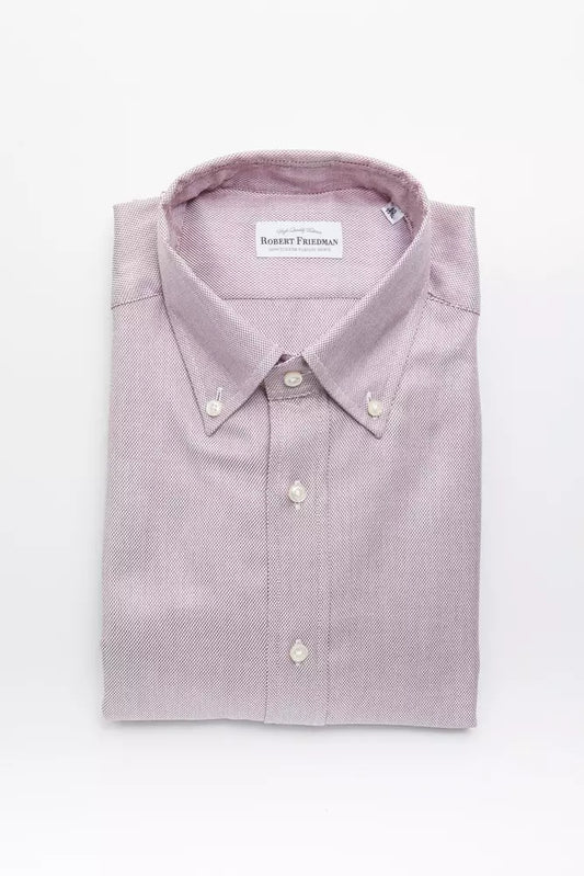 Red Cotton Men's Shirt