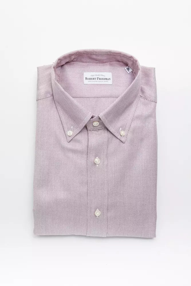 Red Cotton Men's Shirt