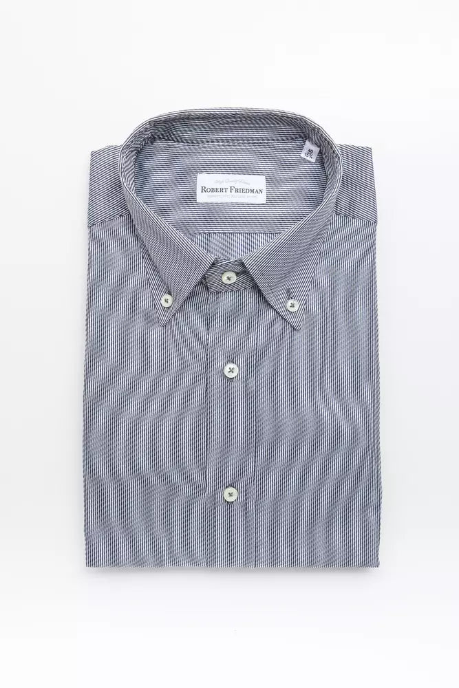 Blue Cotton Men's Shirt