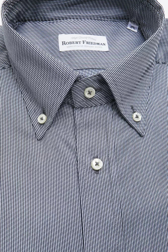 Blue Cotton Men's Shirt