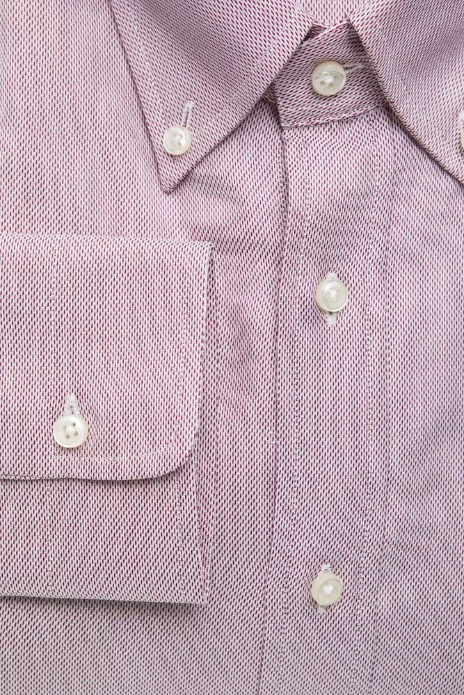 Red Cotton Men's Shirt