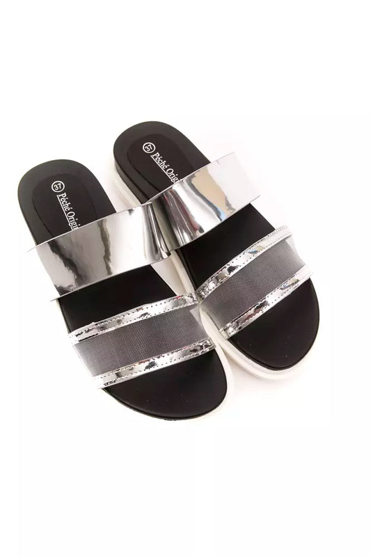 Silver Upper Material Sandal