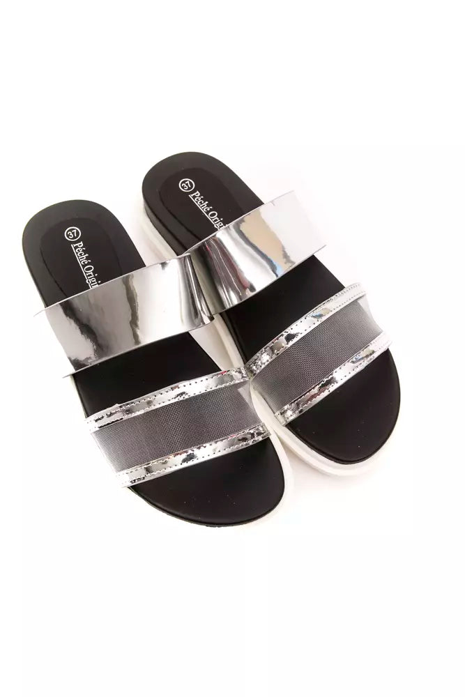 Silver Upper Material Sandal