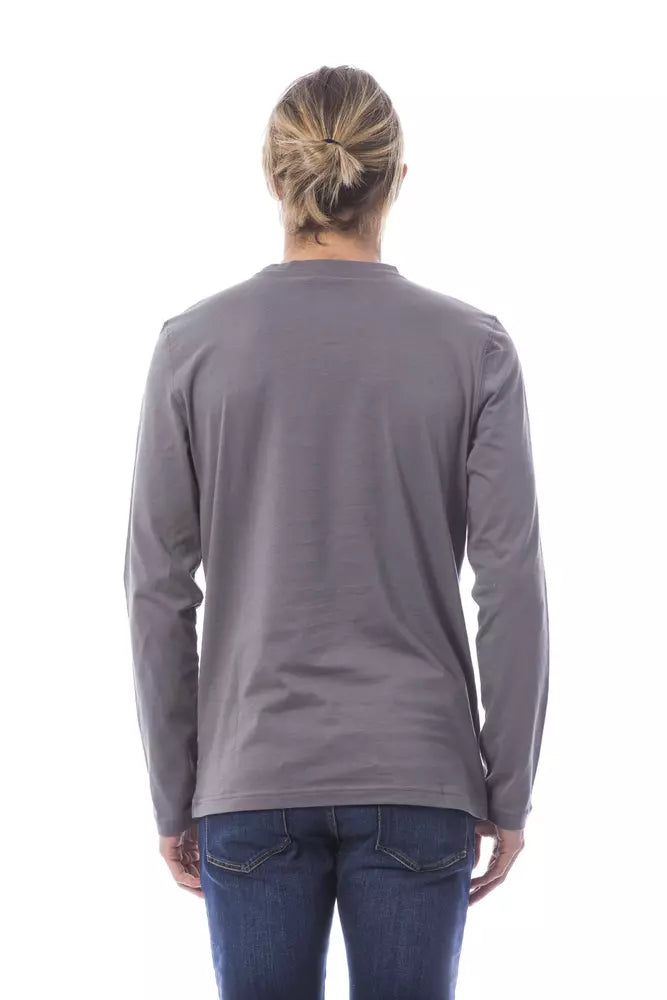 Gray Cotton Men's T-Shirt