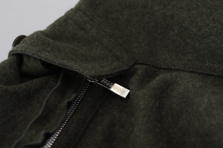 Green Lace Up Leg Women Tapered Pants