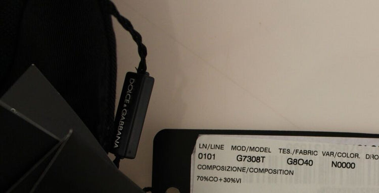 Black Cotton Viscose Dress Vest Blazer