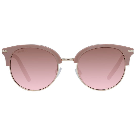 Pink Acetate & Metal Sunglasses