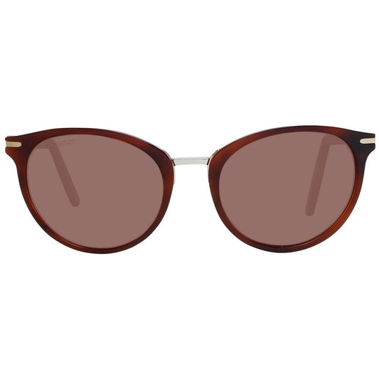Brown Acetate & Metal Sunglasses
