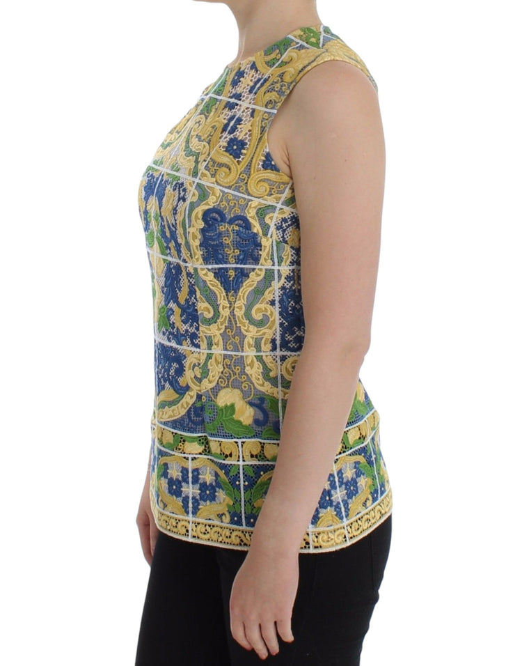 Multicolor Majolica Embroidered Sweater
