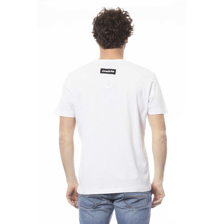 "White Cotton Men T-Shirt"