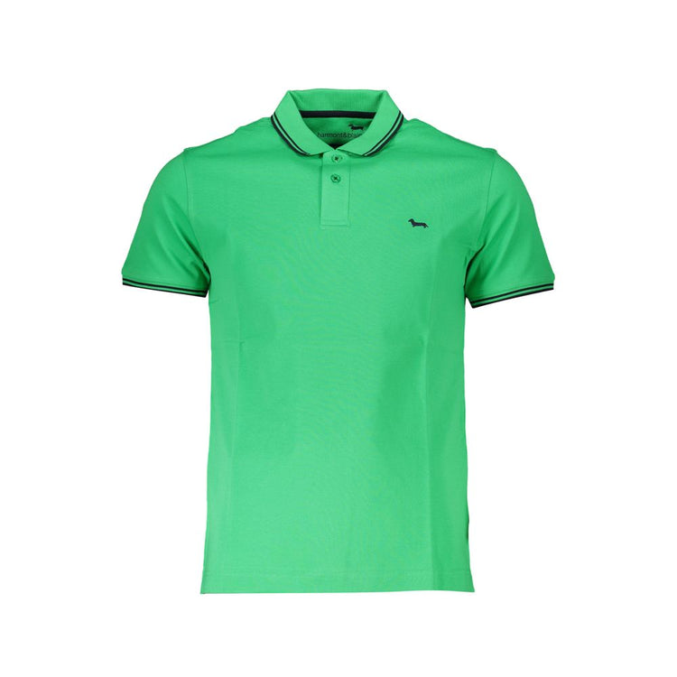 Green Cotton Polo Shirt