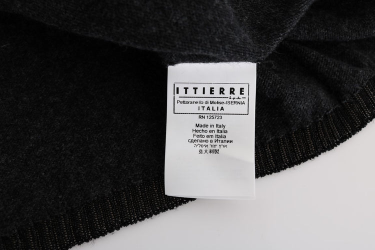 Gray Viscose Knitted Sweater