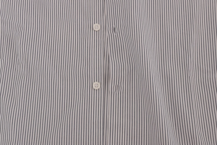 White Blue Striped Casual Cotton Regular Fit Shirt