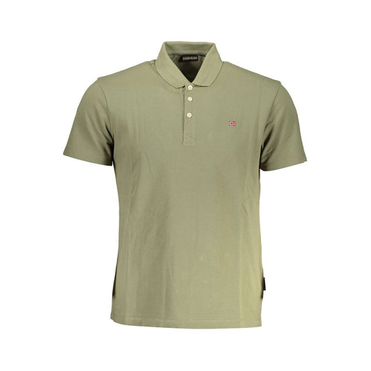 Green Cotton Polo Shirt