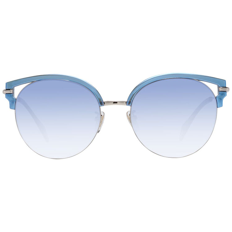 Blue Metal & Plastic Sunglasses
