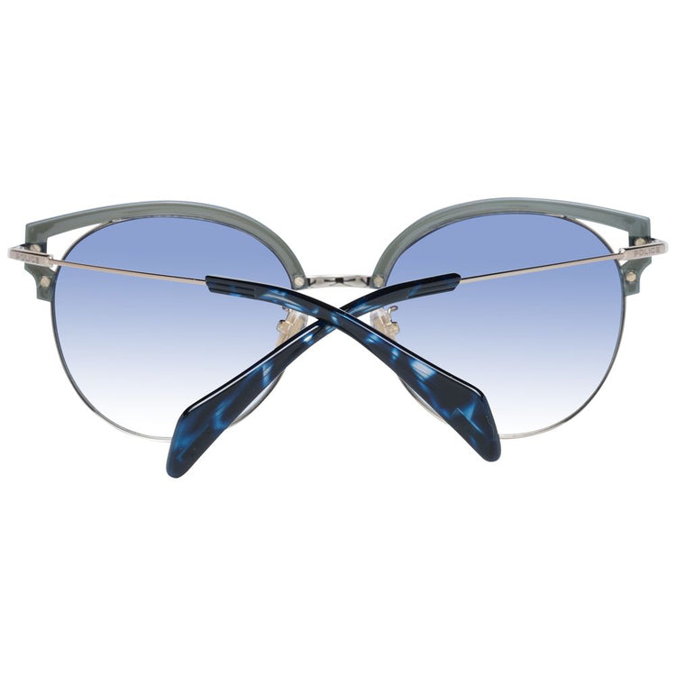 Blue Metal & Plastic Sunglasses
