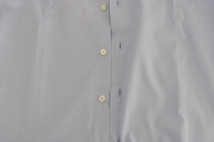 Light Blue Cotton Slim Fit Dress Shirt