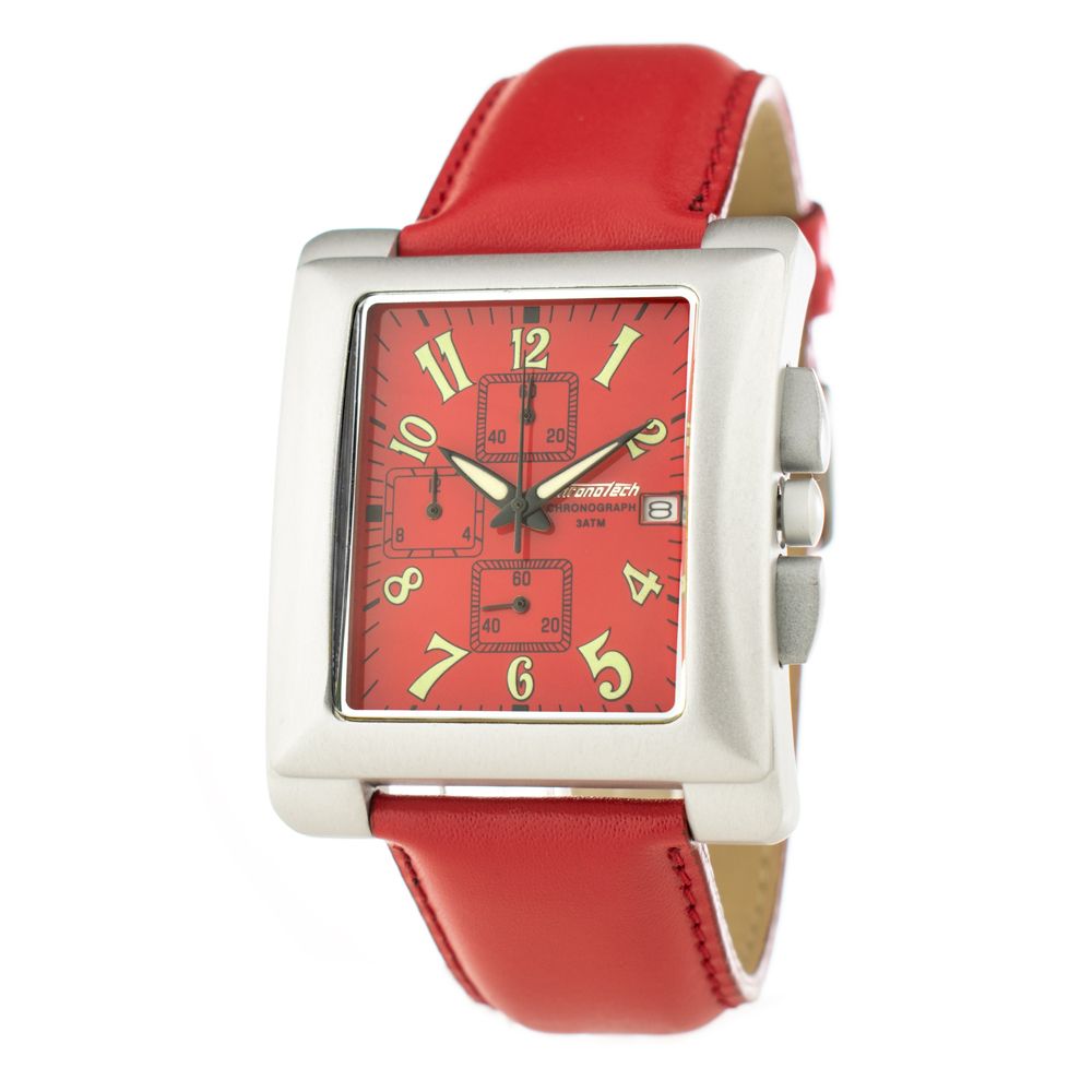 Multicolor Leather Dress Watch
