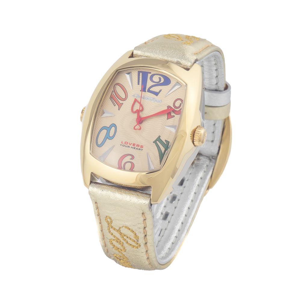 Silver Leather Dress Watch