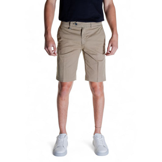 Beige Cotton Bermuda Shorts