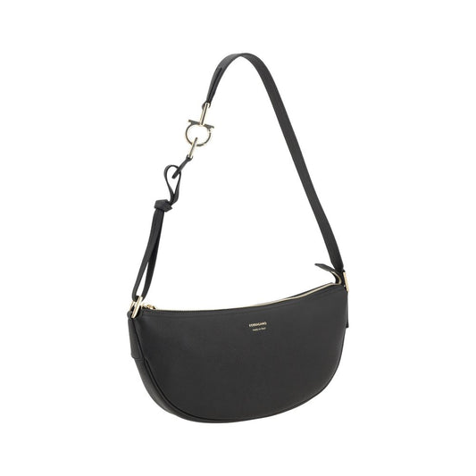 Black Calf Leather Bos Taurus Shoulder Bag