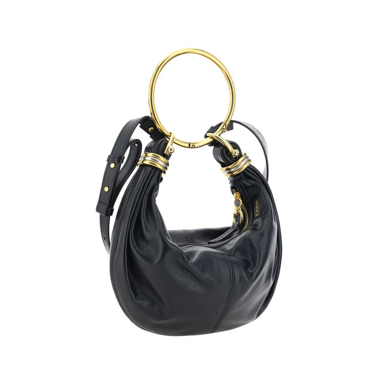 Black Calf Leather Bos Taurus Handbag