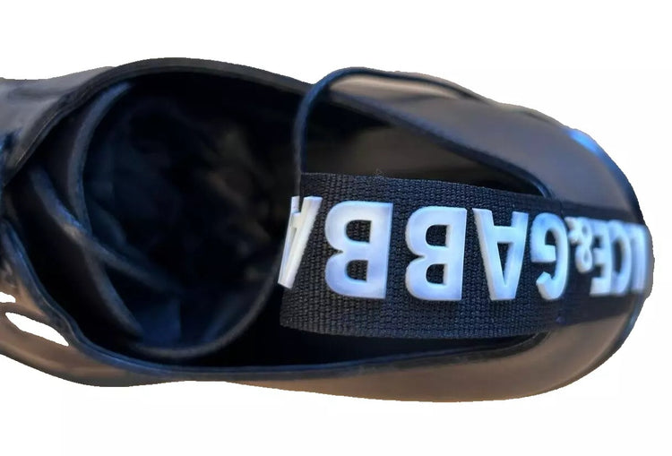 Black Leather Derby Dress Shoes