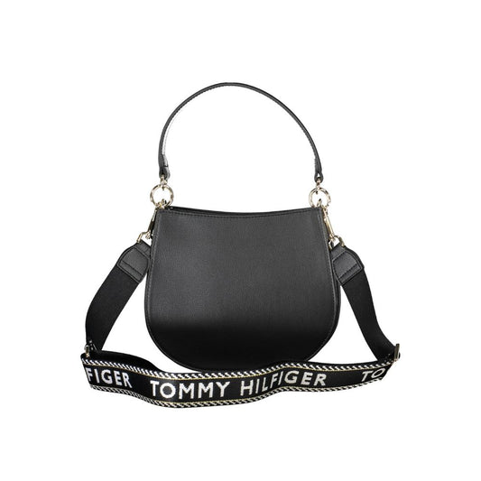 Black Polyester Handbag