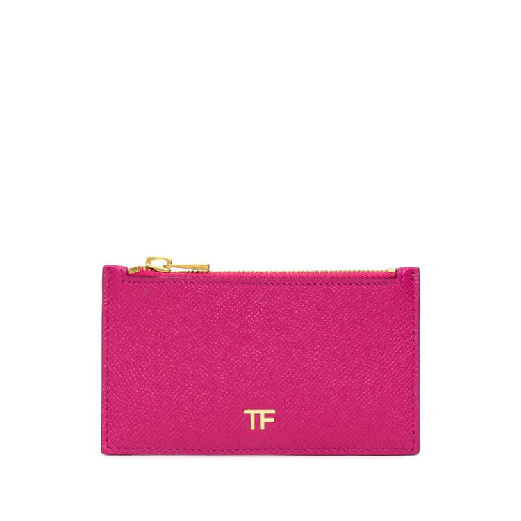 Fuchsia Leather Cardholder